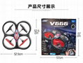 WLtoys V666 5.8G FPV 6 Axis RC Quadcopter + HD Camera Monitor + 4GB SD Card