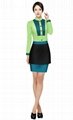 2014 winter green jungle new catering work clothes 5