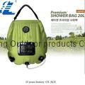  Outdoor beach solar shower with mash pocket 2015 hot sales apple green 