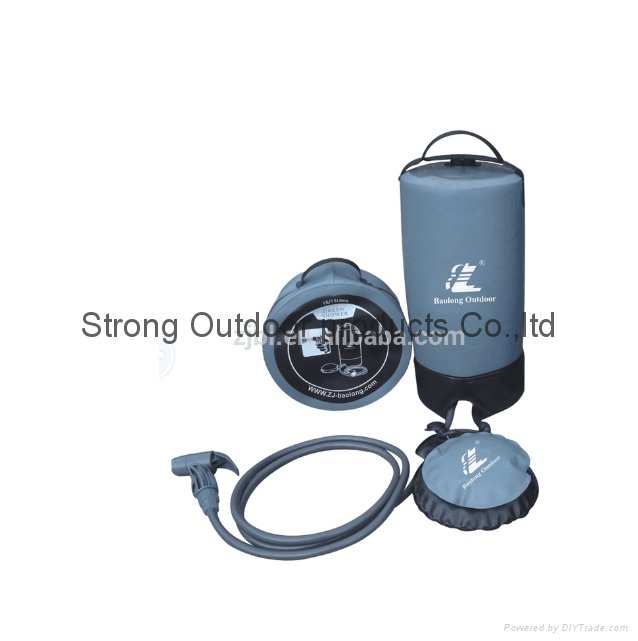  New design outdoor portable camping shower with carry bag TPU 2015 3