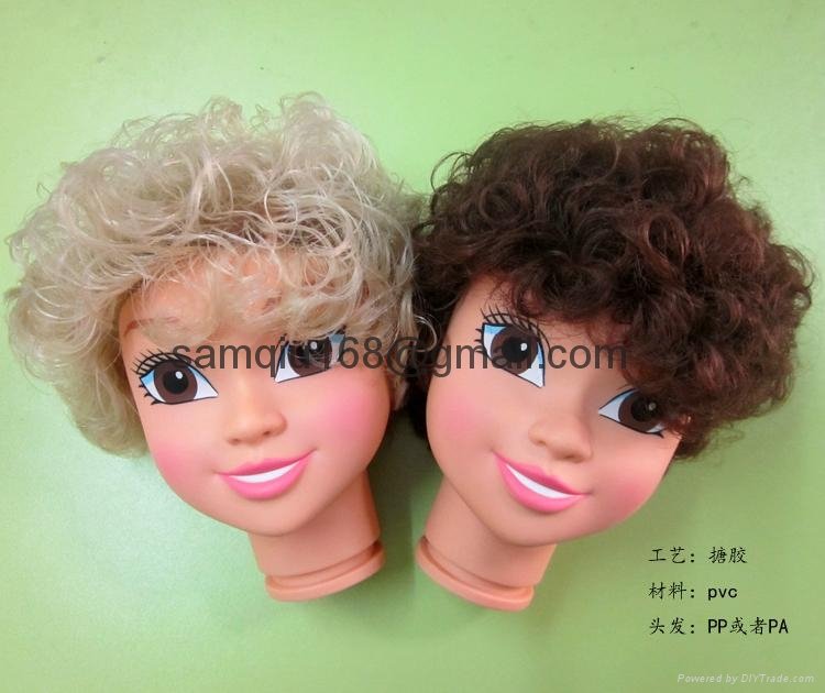 Custom cartoon vinyl doll heads, pvc action figure  ICTI certified factory 5