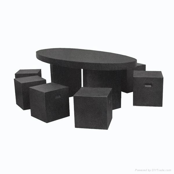 Fiberglass Lightweight Terrazzo Quartz Stone Dining Table 2