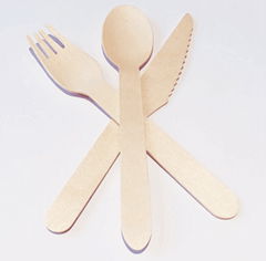 	Wooden knife and fork spoon