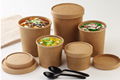 Kraft paper soup bucket