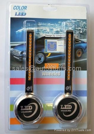 LED Auto Wheel Light x2PCS A008(Programable & Rechargeable ) 2