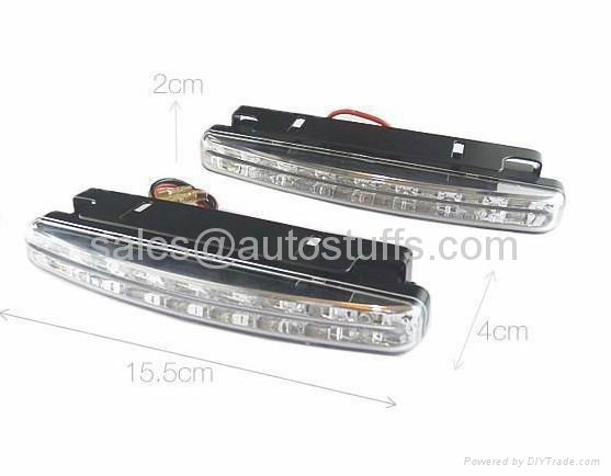 LED Daytime Running Light 8LEDs x2Pcs 3