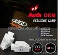 Car LED 3D Logo Laser Door Light Special for Audi (Plug & Play)