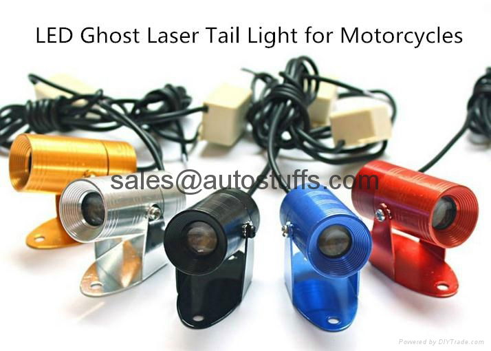 LED Logo Laser Ghost Light for Motorcycles,Custom Logo Design Available! 2