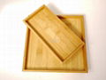 YCZM Bamboo Square Plate Sets 1