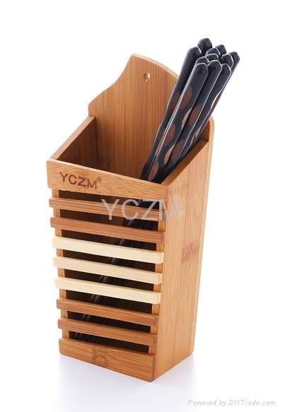 YCZM Bamboo Chopsticks Holder