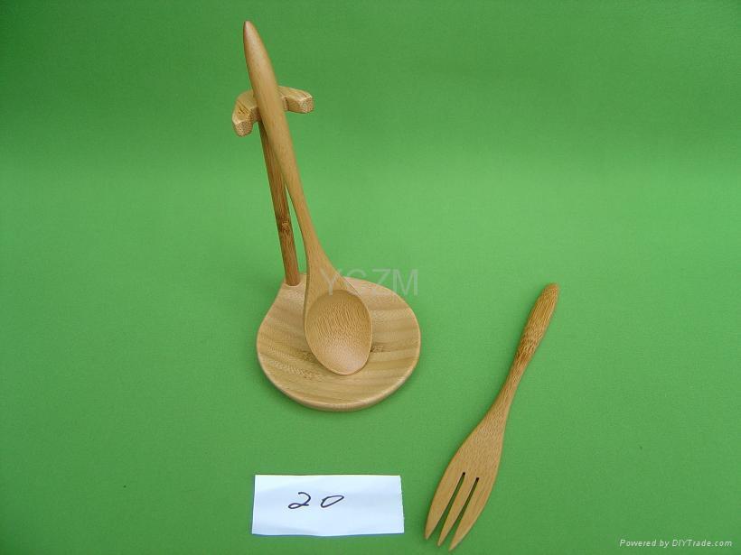 YCZM Fine Bamboo Spoon Holder