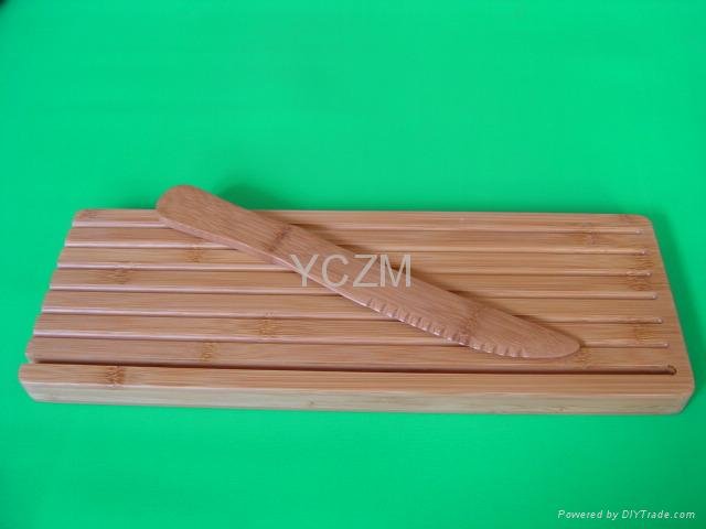 YCZM Bread Cutting Board and Bamboo Knife
