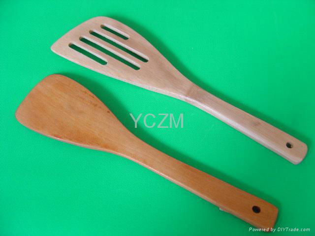 YCZM Bamboo and wooden Spatula 2