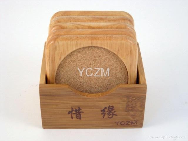 YCZM 竹制茶杯垫 5