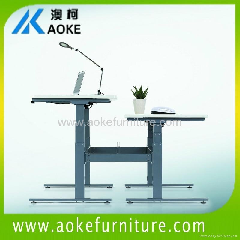 AOKE AK4RT-ET3 back to back electric height adjustable desk 2