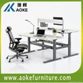 AOKE AK4RT-ET3 back to back electric height adjustable desk 1