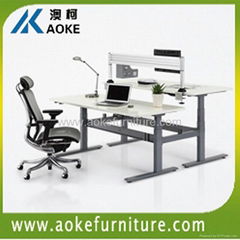 AOKE AK4RT-ET3 back to back electric height adjustable desk