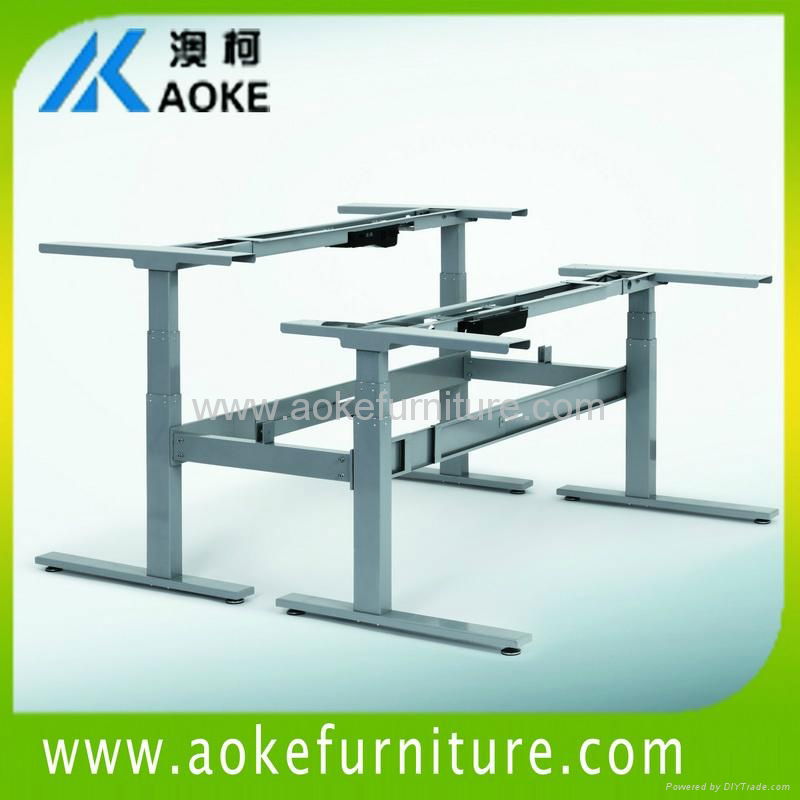 AOKE AK4RT-ET3 back to back electric height adjustable desk 4