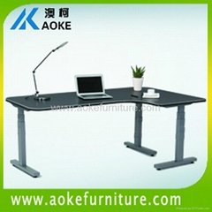 AOKE AK3RT-RS3 L shaped standing desk