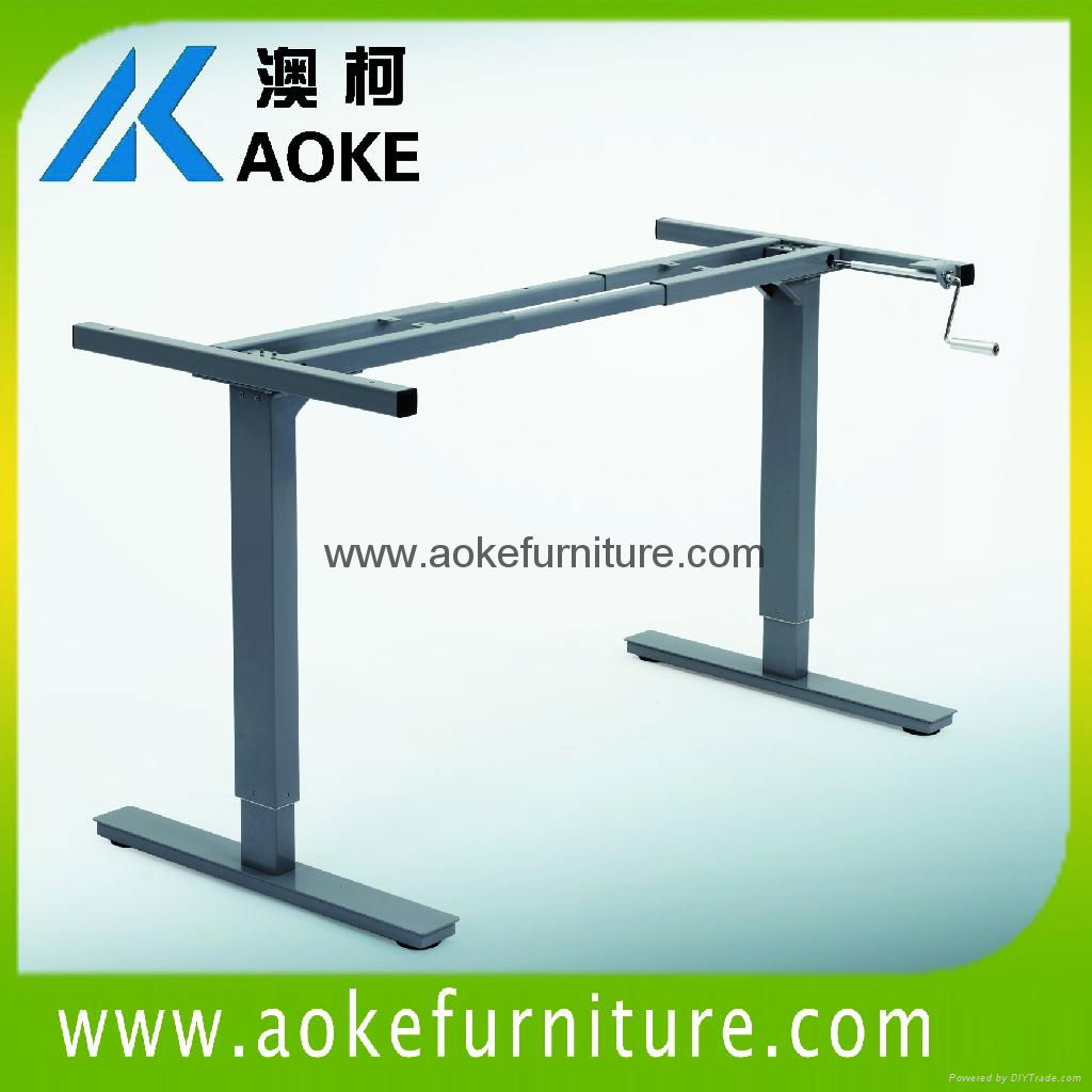 AOKE AK02HT-AJ handle crank sit stand desk 2