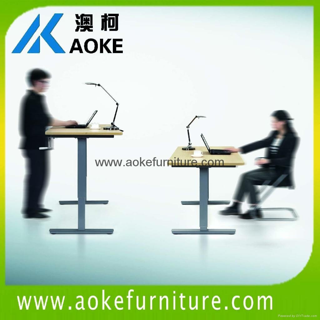 AOKE AK02HT-AJ handle crank sit stand desk