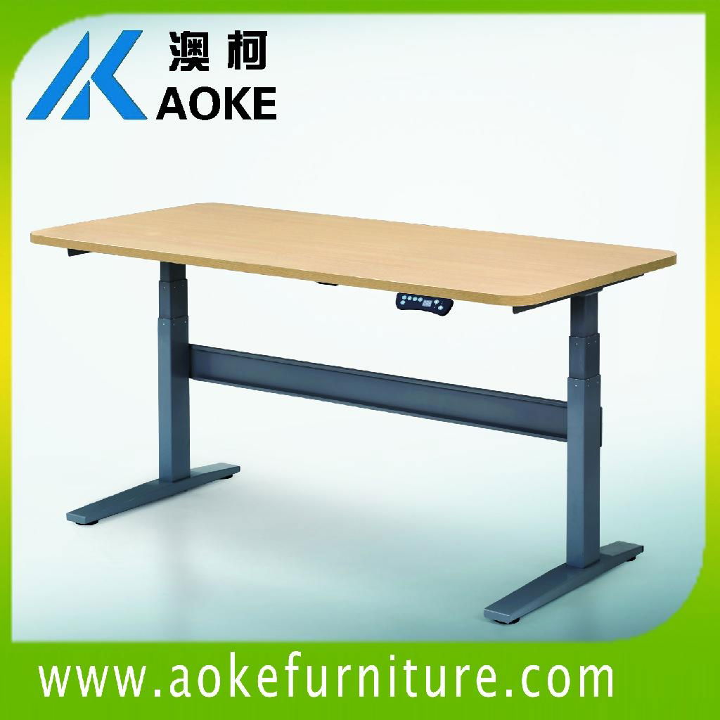electric height adjustable sit to stand office desks