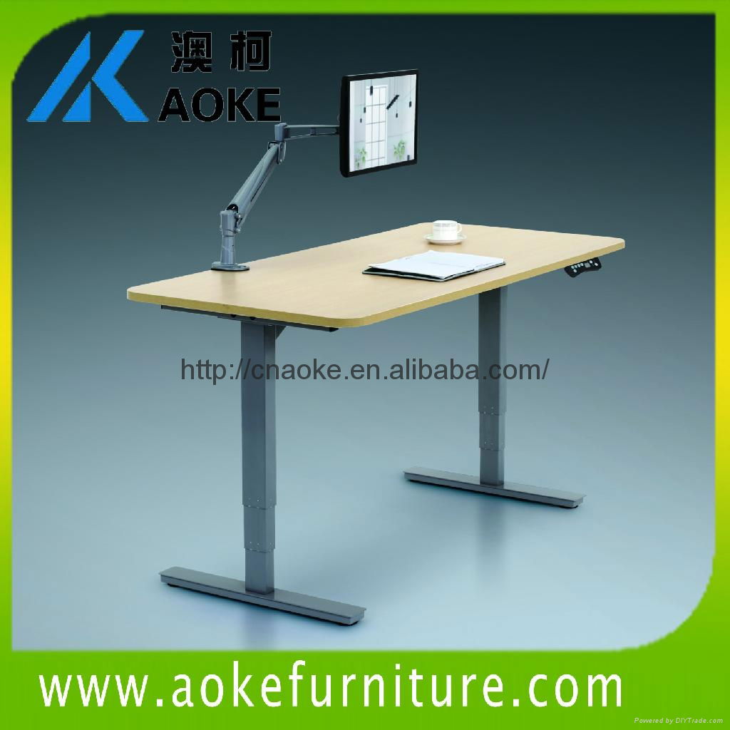 AOKE AK2RT-DB2 telescoping width electric adjustable desk 2