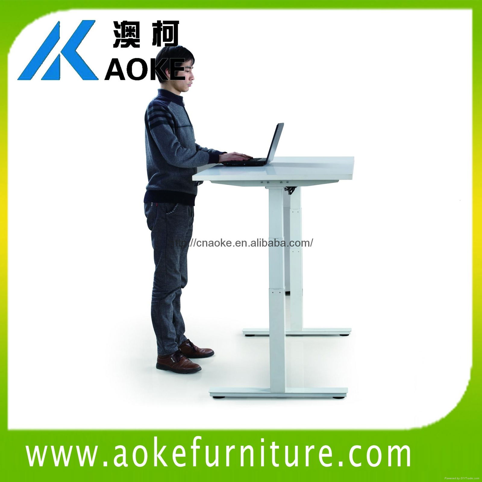 AOKE AK2RT-ZF3 dual motor adjustable height desk 2