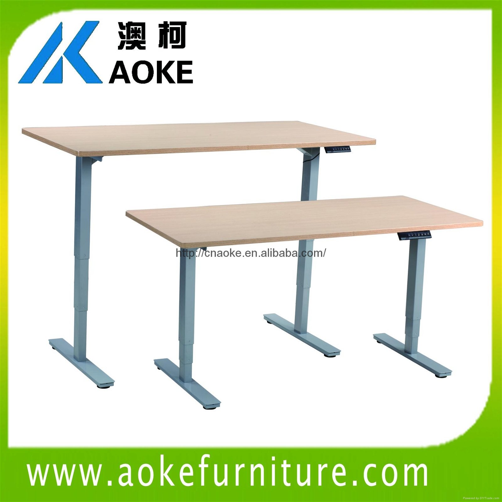 AOKE AK2RT-DB3 sit to stand desk