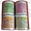 Money printed toilet paper euro toilet tissue