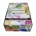 Euro money rolling paper 24k gold foil rolling paper 