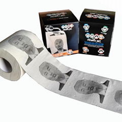 Printed American president color toilet paper