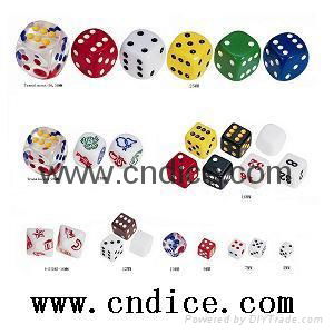 Sell plastic dice 5