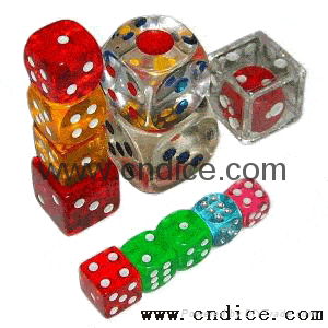 Sell translucent red dice 3