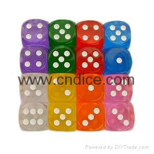 Sell translucent red dice 5