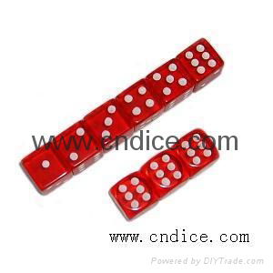 Sell translucent red dice
