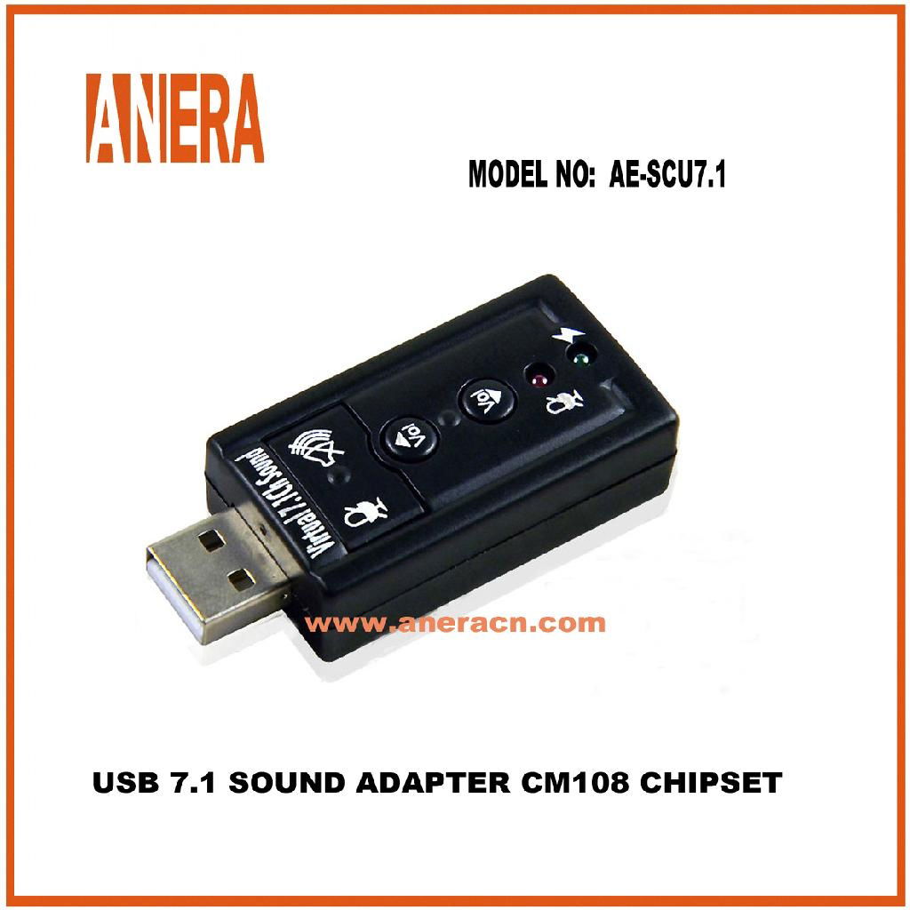  USB 7.1 SOUND ADAPTER CM108 CHIPSET