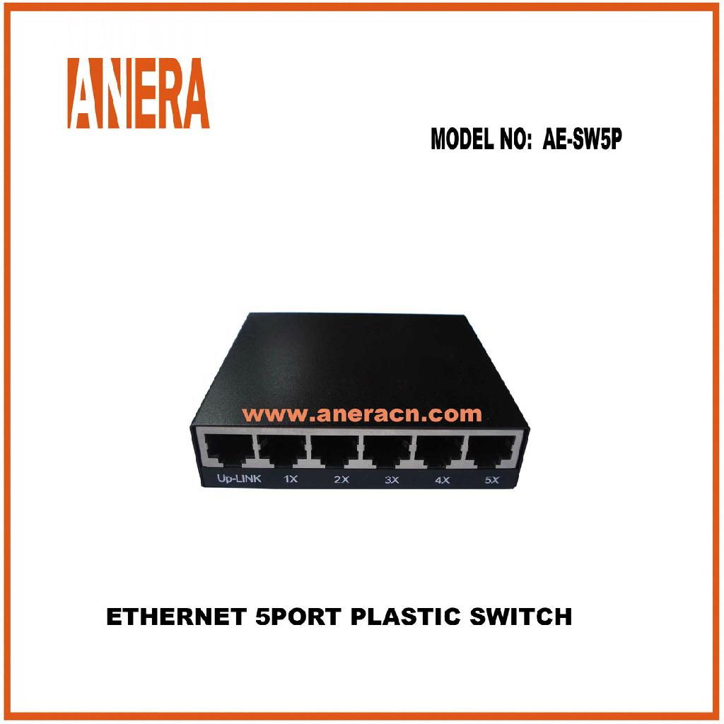 ETHERNET 5PORT PLASTIC SWITCH