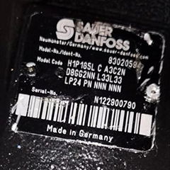 SAUER DANFOSS H1P165LCA3C2ND8GG2NNL33L33