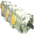 KOMATSU PAYLOADER WA380-3 HYDRAULIC PUMP 705-55-34190 TRIPLE STAGE 1