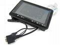 7 inch Headrest/desktop TFT-LCD monitor with touch screen for car PC 