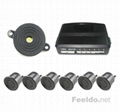 Car 6 Parking Sensor Reverse Backup Radar 2 Front 4 Rear not display