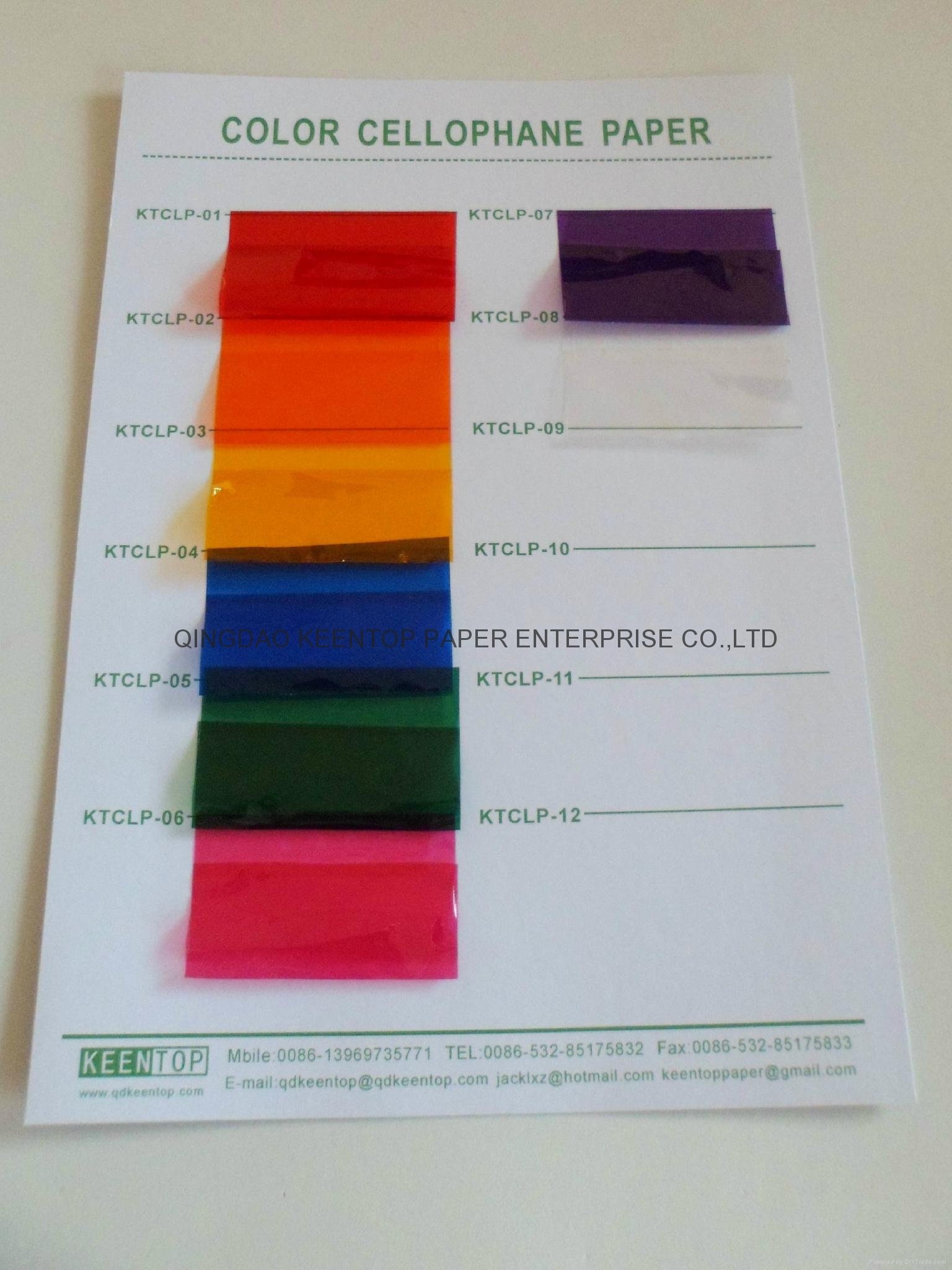 hot selling Color Cellophane Paper for food /sugar wrapping 4