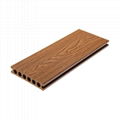 Outdoor WPC (Wood Plastic Composite) Hollow Decking / Outdoor Flooring