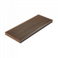 Outdoor WPC Flooring Solid Wood Plastic Composite Decking