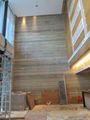 Hotel Project Silver Travertine Polished Wall 