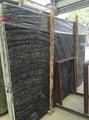 Ancient black wooden marble