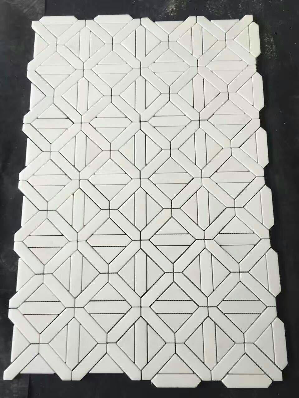 Pure white marble mosaic 5