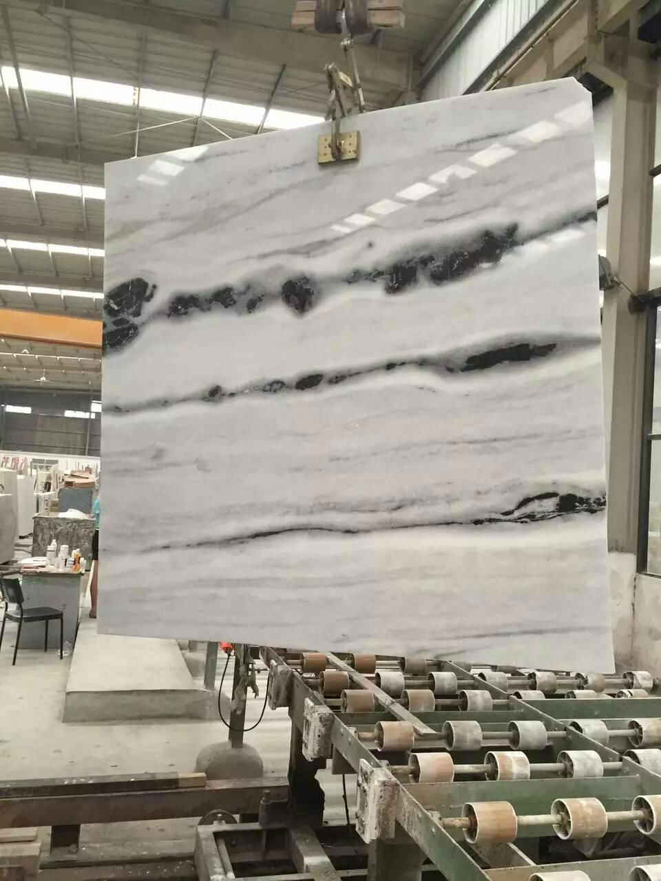 China panda white marble floor 4