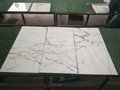 white calacatta 10mm thick marble tile